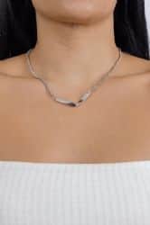 oslo necklace - silver